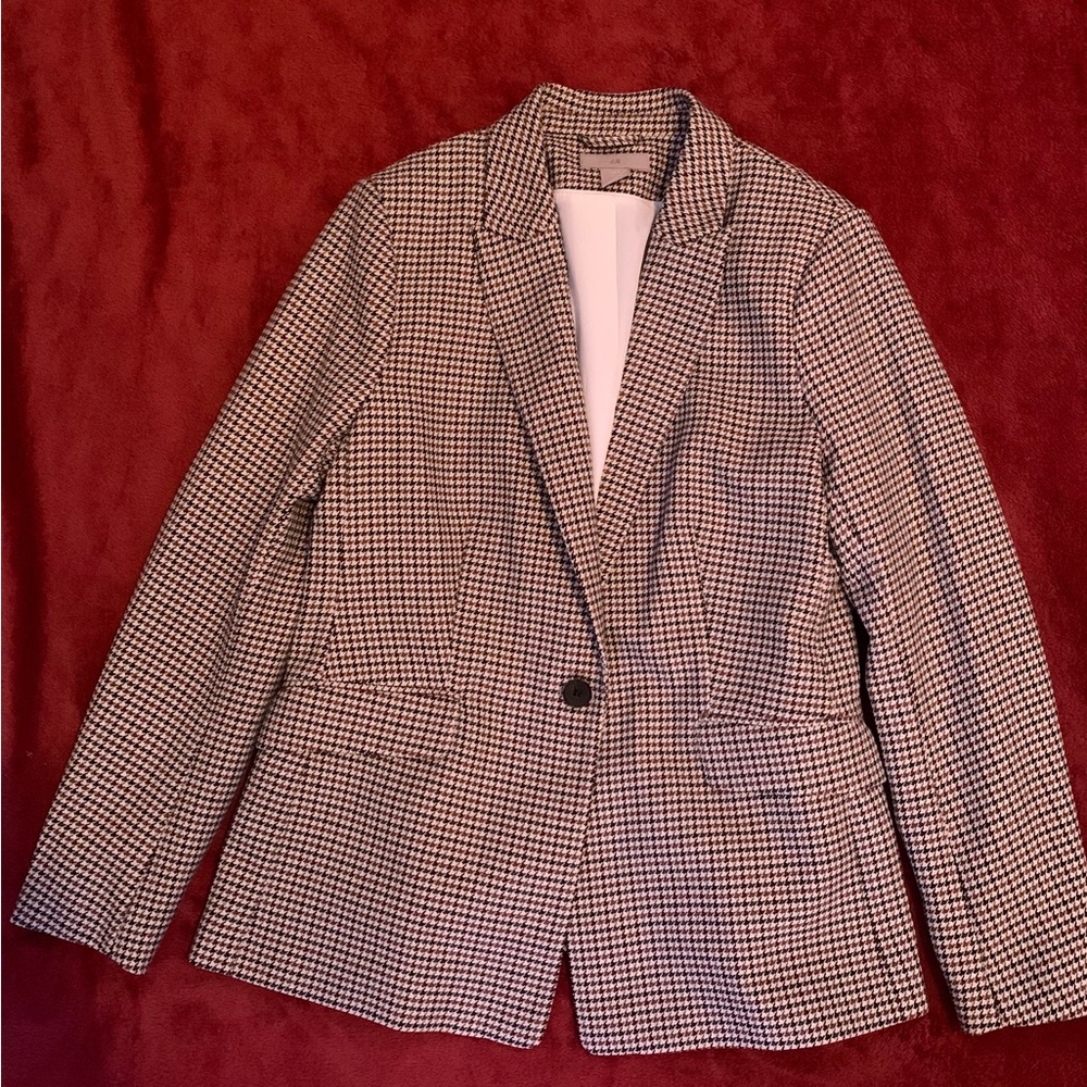 H&M blazer, size medium, fall plaid design